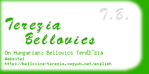 terezia bellovics business card